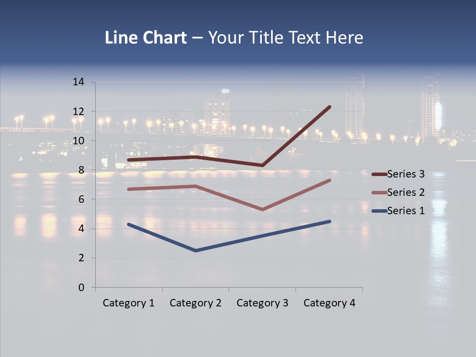 Night Exposure Cityscape PowerPoint Template