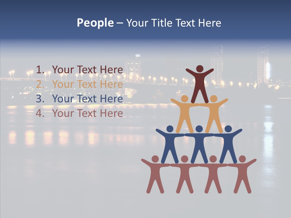 Night Exposure Cityscape PowerPoint Template