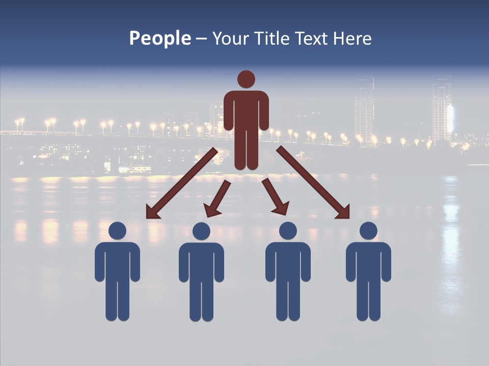 Night Exposure Cityscape PowerPoint Template