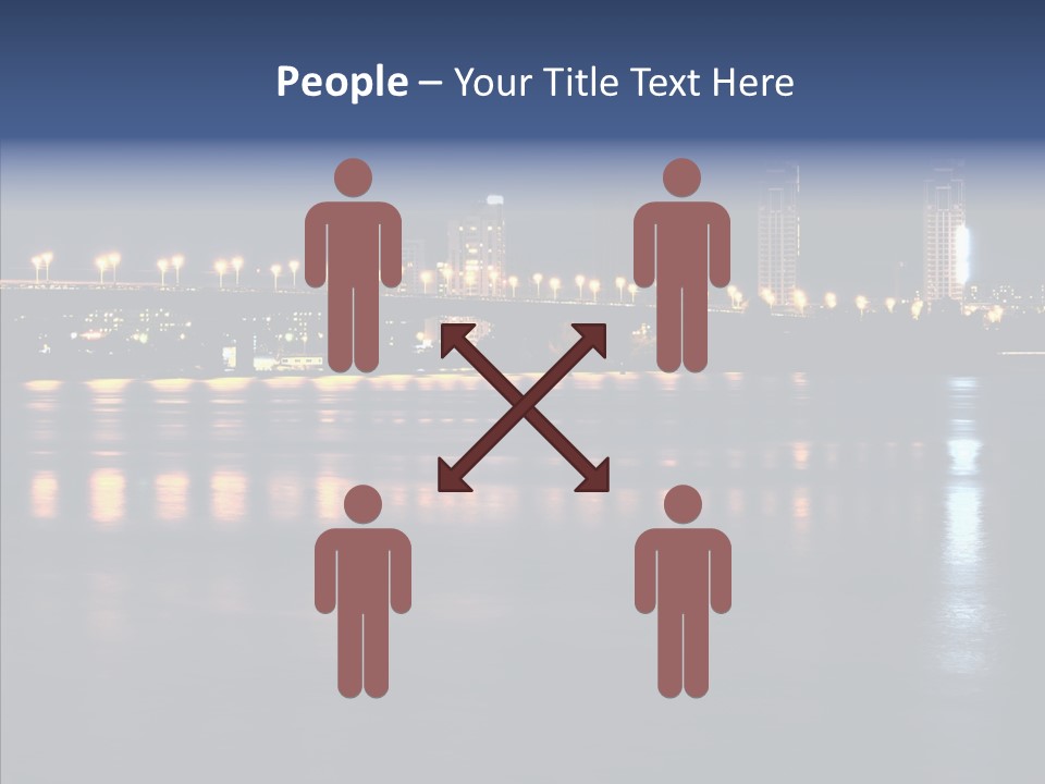 Night Exposure Cityscape PowerPoint Template