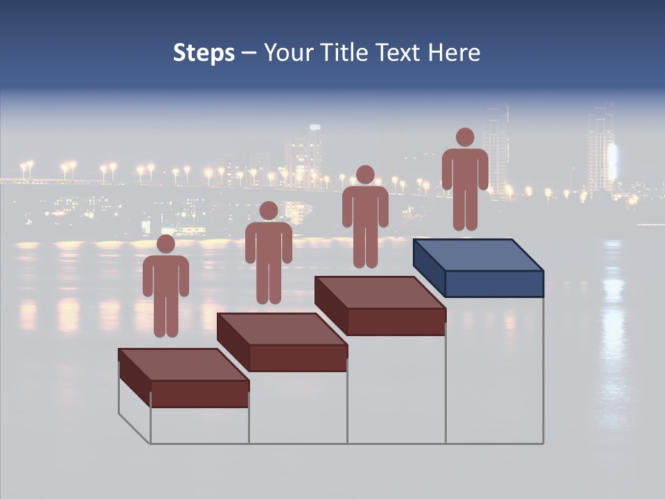 Night Exposure Cityscape PowerPoint Template