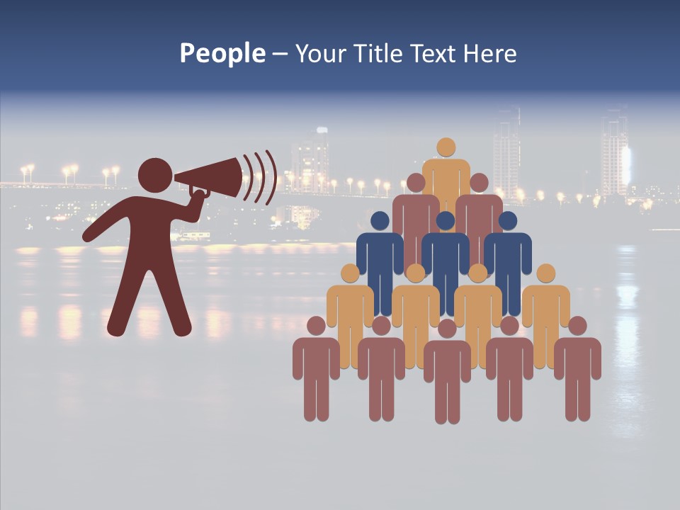 Night Exposure Cityscape PowerPoint Template