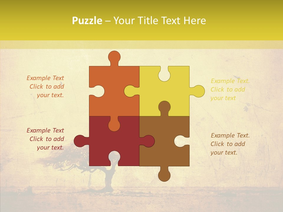 Texture Silhouette Grass PowerPoint Template