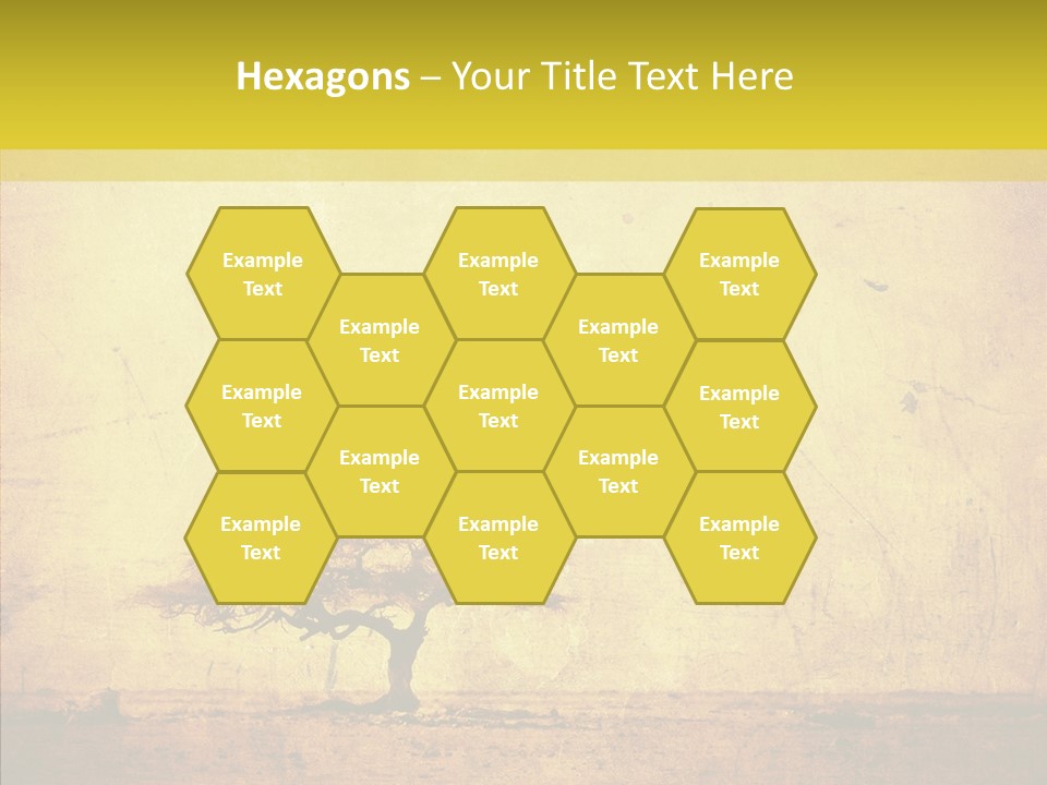 Texture Silhouette Grass PowerPoint Template