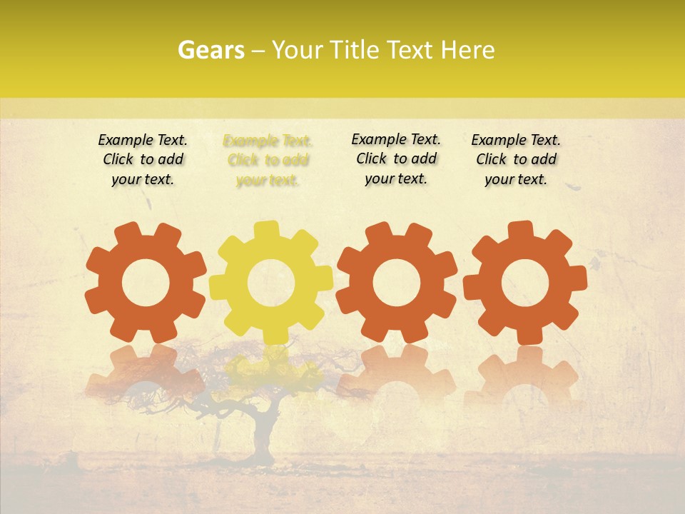 Texture Silhouette Grass PowerPoint Template