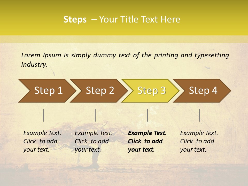 Texture Silhouette Grass PowerPoint Template
