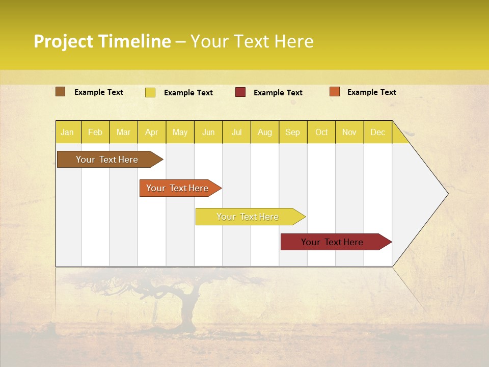 Texture Silhouette Grass PowerPoint Template