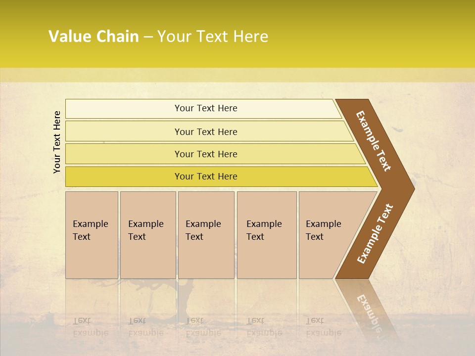 Texture Silhouette Grass PowerPoint Template