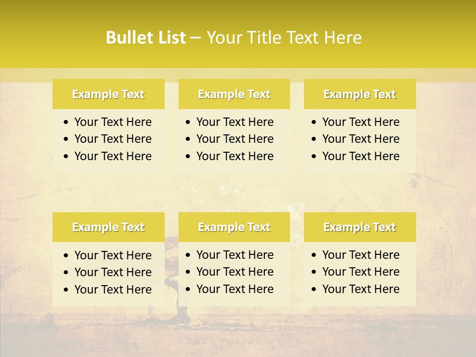 Texture Silhouette Grass PowerPoint Template