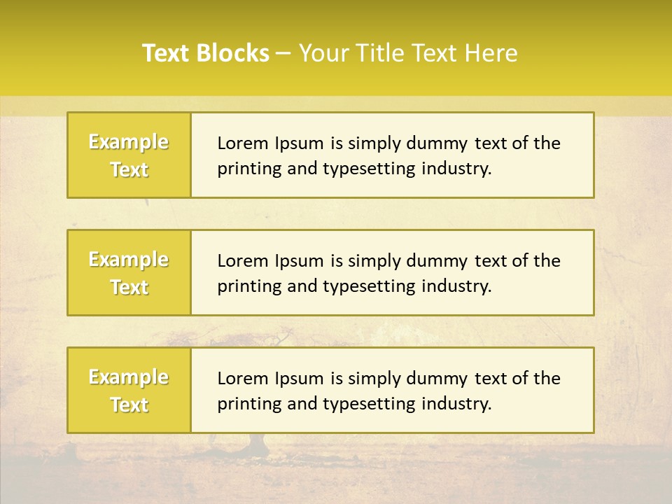 Texture Silhouette Grass PowerPoint Template