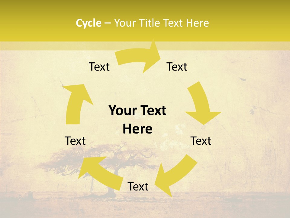 Texture Silhouette Grass PowerPoint Template