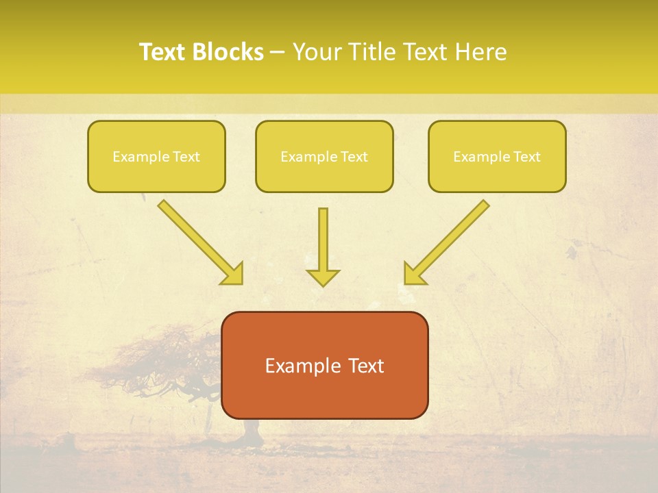Texture Silhouette Grass PowerPoint Template