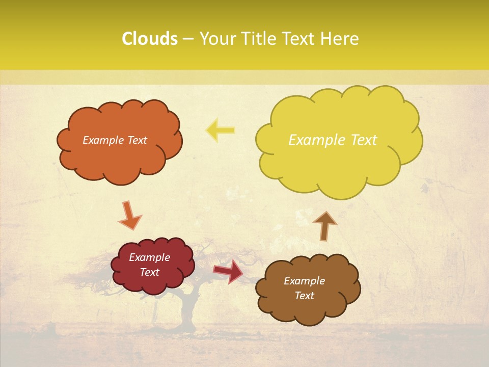 Texture Silhouette Grass PowerPoint Template