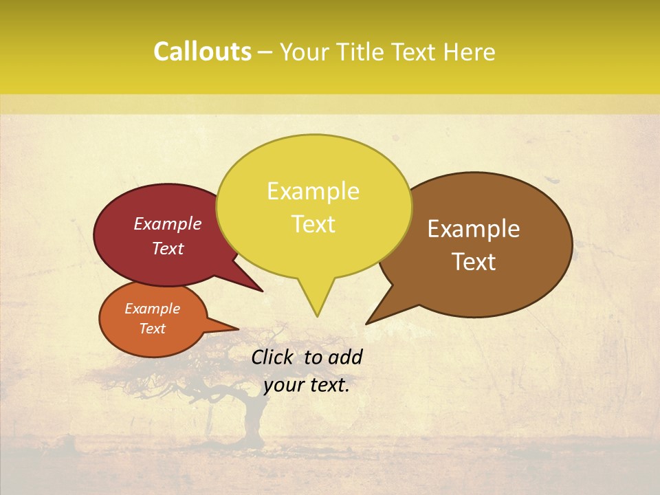 Texture Silhouette Grass PowerPoint Template