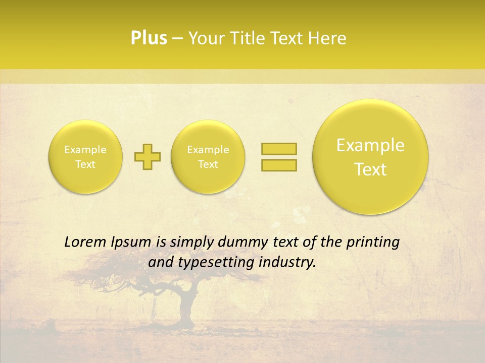 Texture Silhouette Grass PowerPoint Template