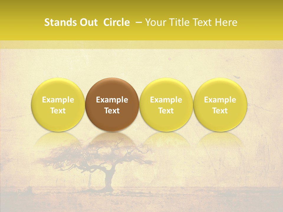 Texture Silhouette Grass PowerPoint Template