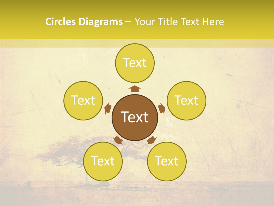 Texture Silhouette Grass PowerPoint Template