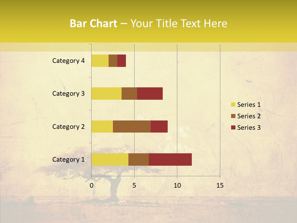 Texture Silhouette Grass PowerPoint Template