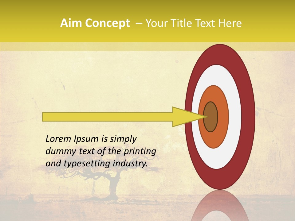 Texture Silhouette Grass PowerPoint Template