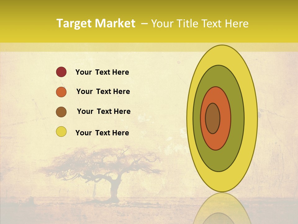 Texture Silhouette Grass PowerPoint Template