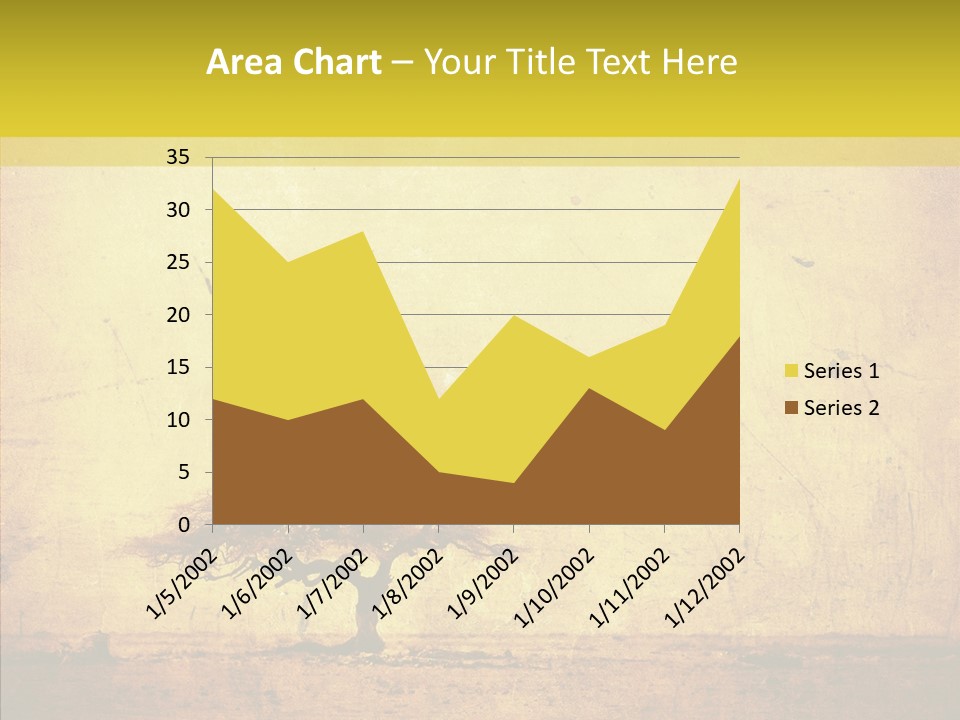 Texture Silhouette Grass PowerPoint Template