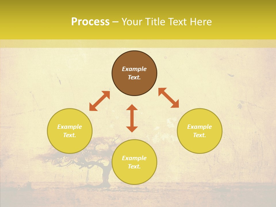 Texture Silhouette Grass PowerPoint Template