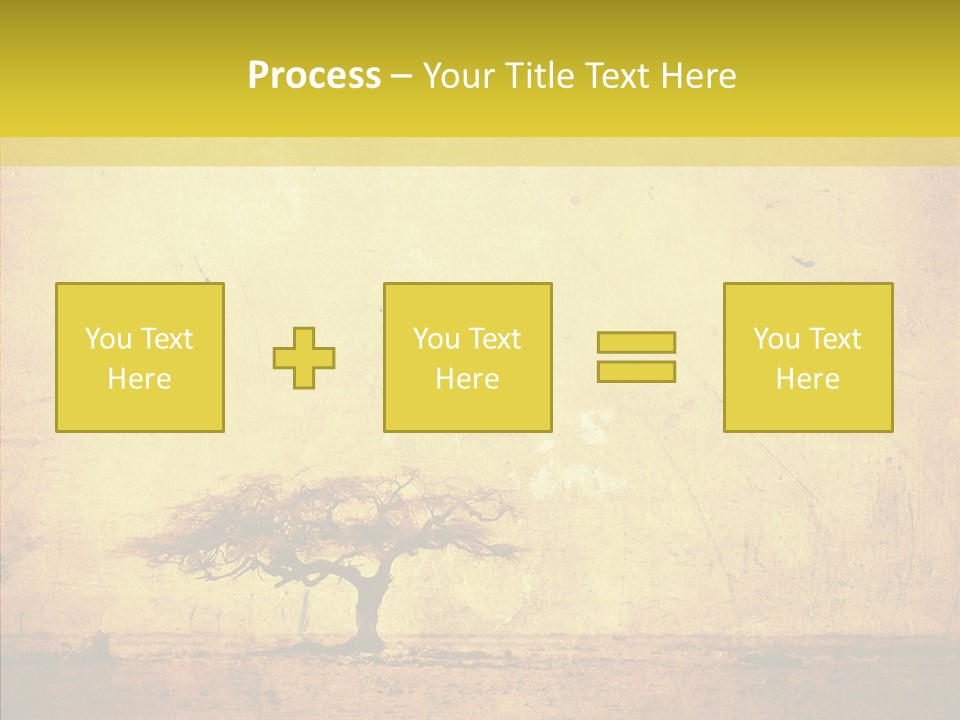 Texture Silhouette Grass PowerPoint Template