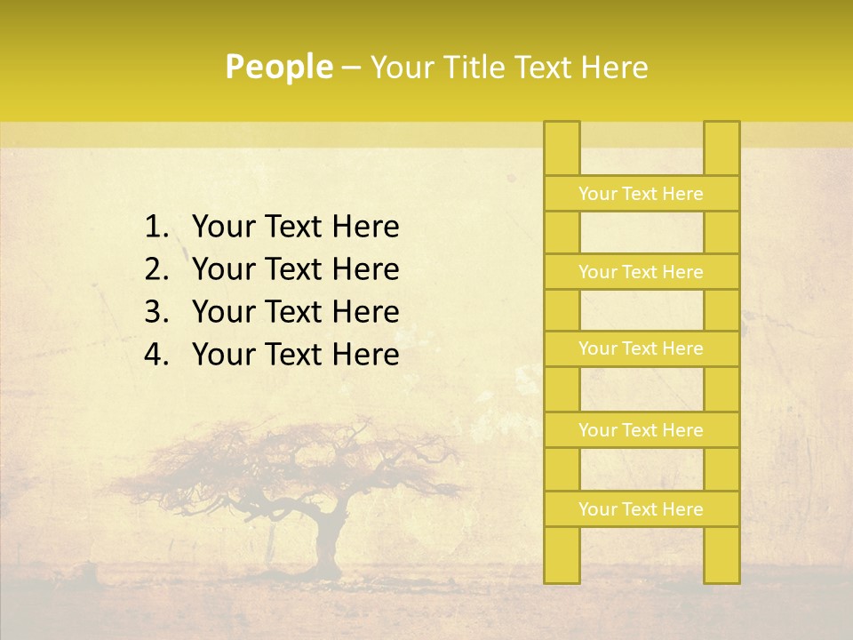 Texture Silhouette Grass PowerPoint Template