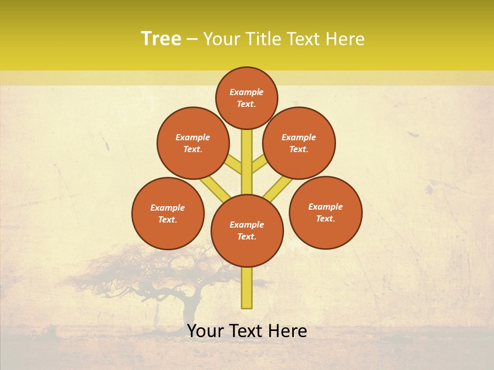 Texture Silhouette Grass PowerPoint Template