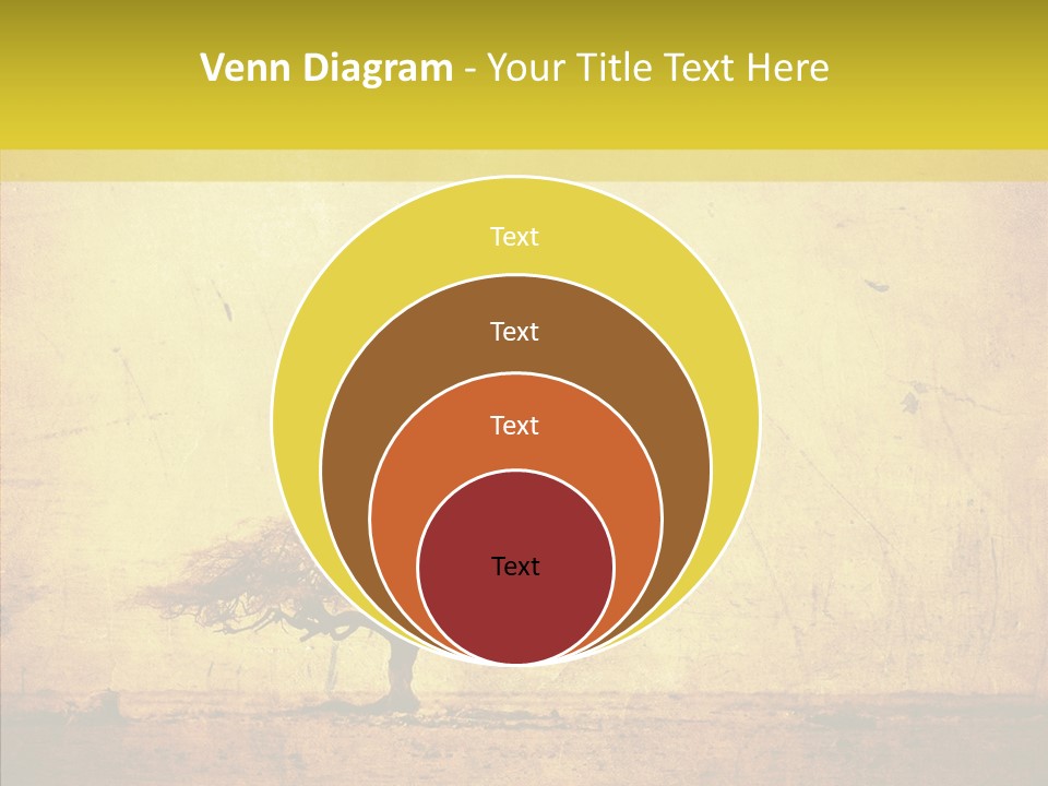 Texture Silhouette Grass PowerPoint Template
