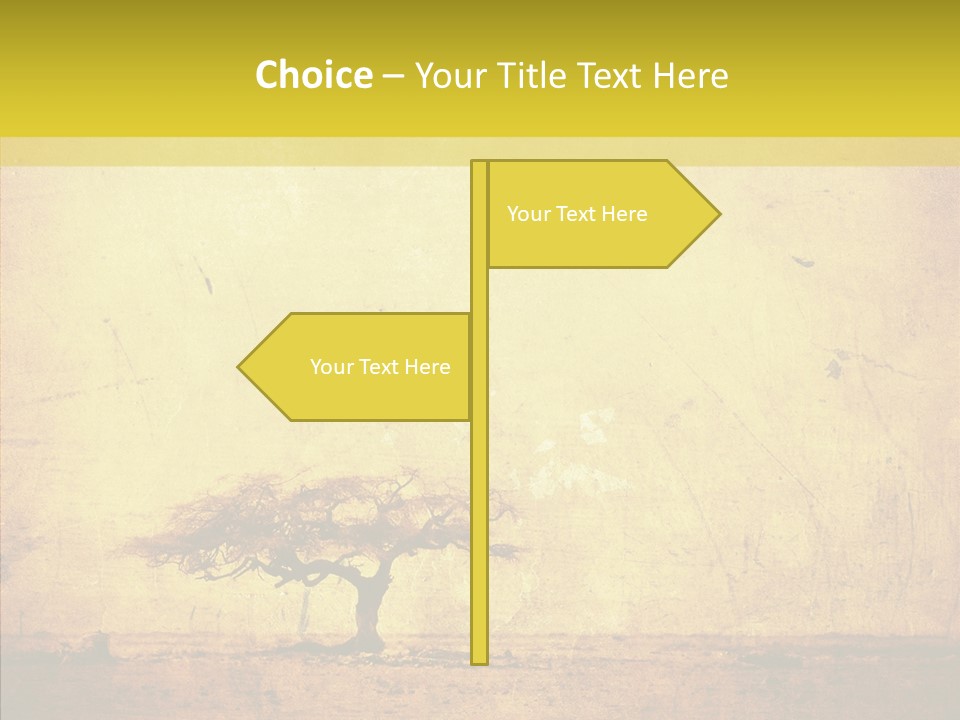 Texture Silhouette Grass PowerPoint Template