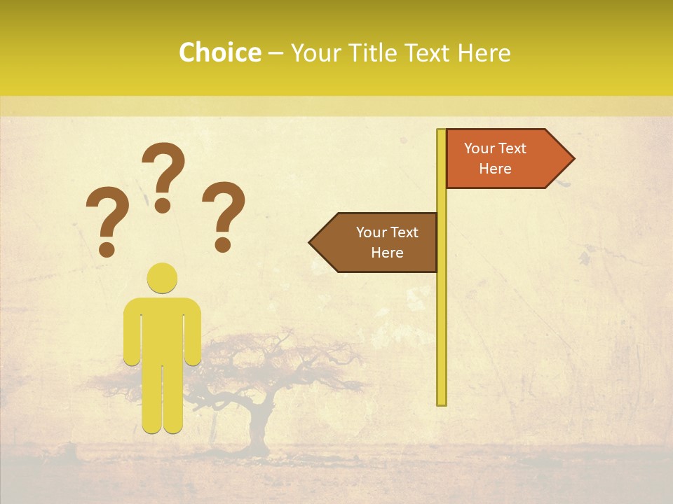 Texture Silhouette Grass PowerPoint Template