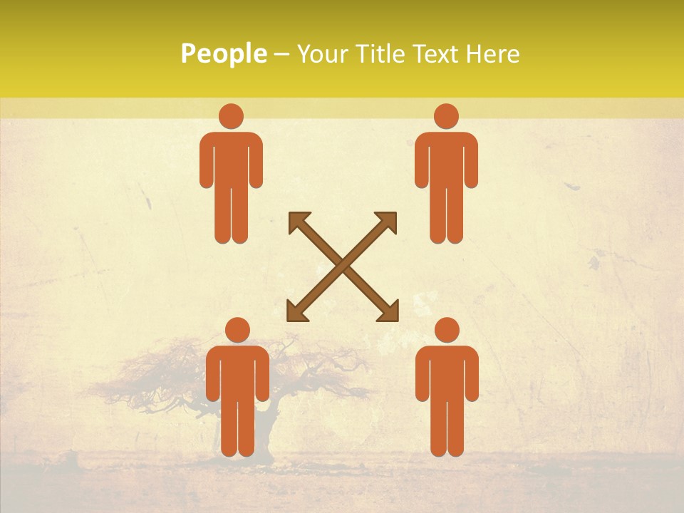 Texture Silhouette Grass PowerPoint Template