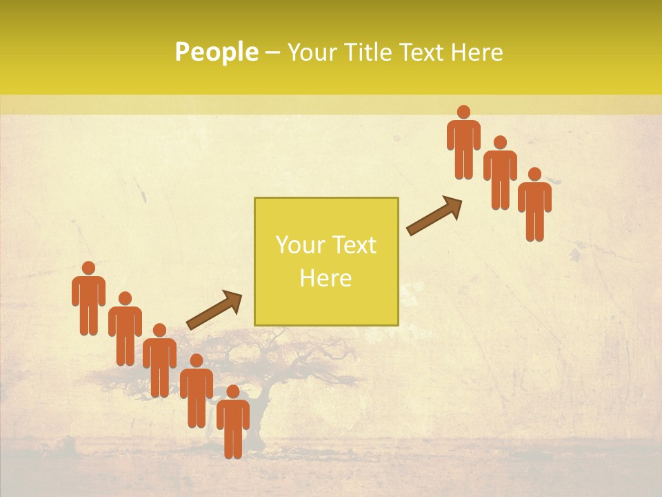 Texture Silhouette Grass PowerPoint Template