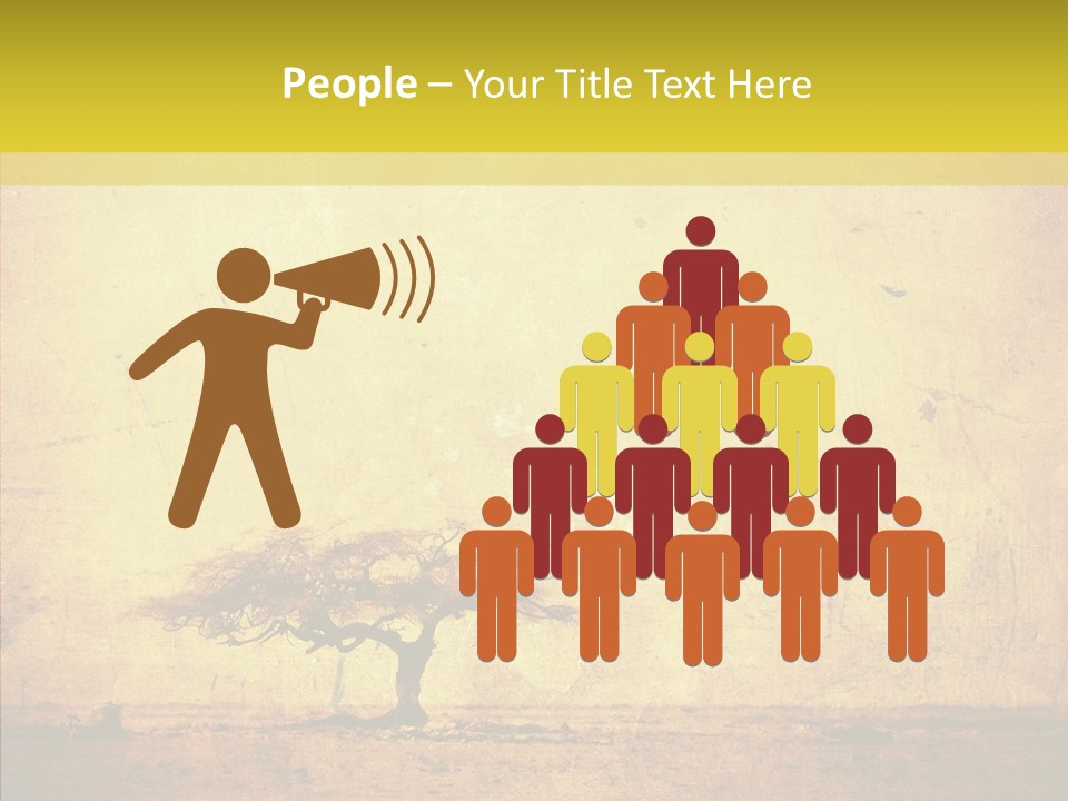 Texture Silhouette Grass PowerPoint Template