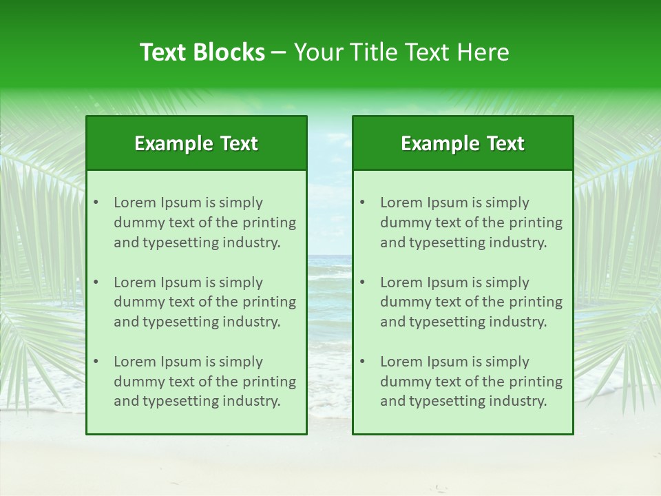 Sea Wavy Beauty PowerPoint Template