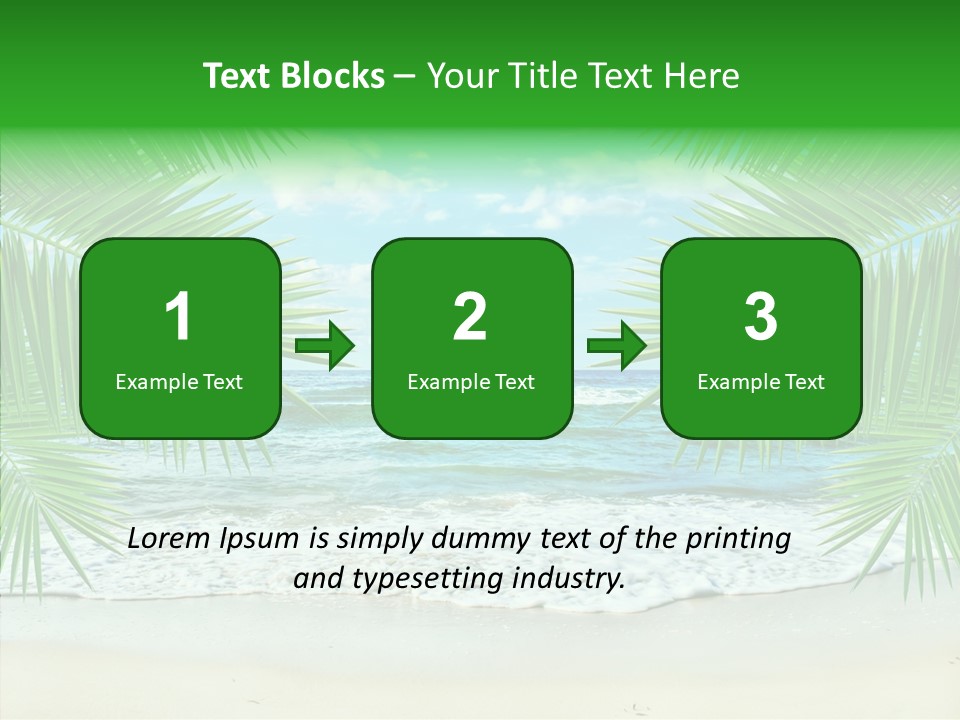 Sea Wavy Beauty PowerPoint Template