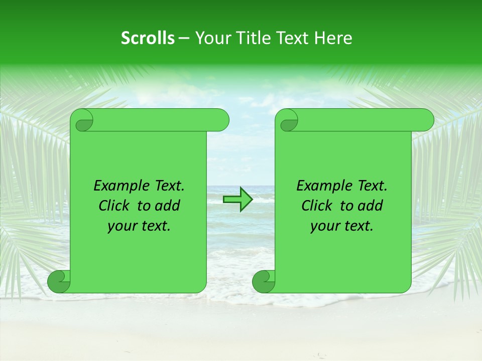 Sea Wavy Beauty PowerPoint Template