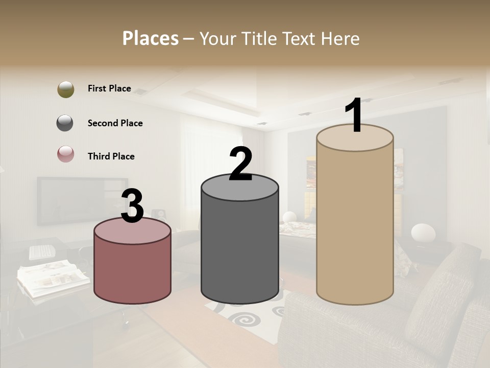 Studio Lifestyle Armchair PowerPoint Template