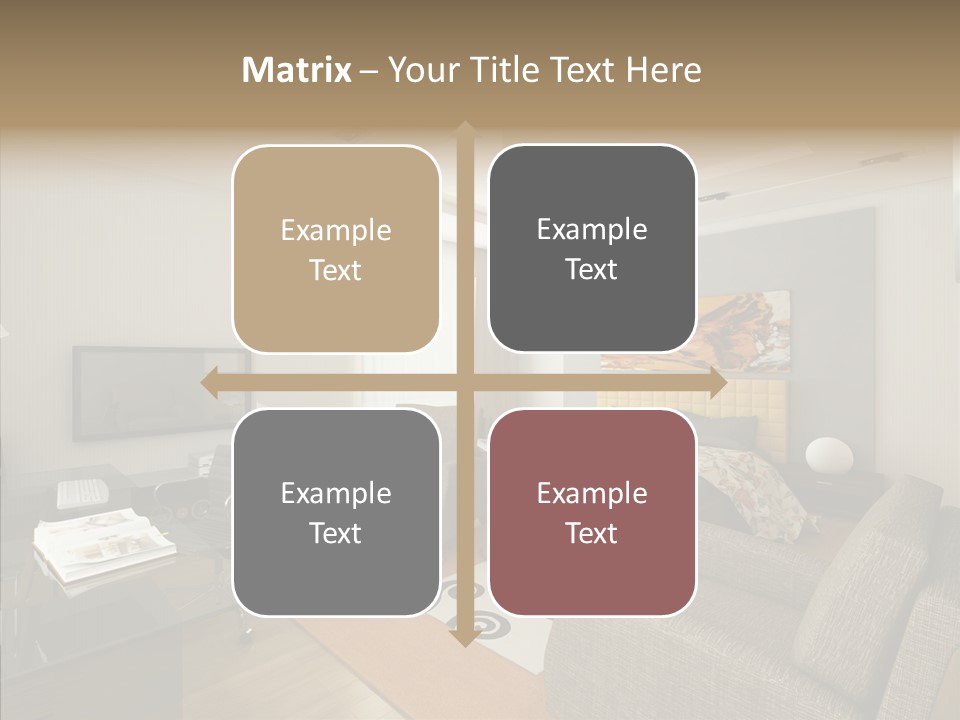 Studio Lifestyle Armchair PowerPoint Template