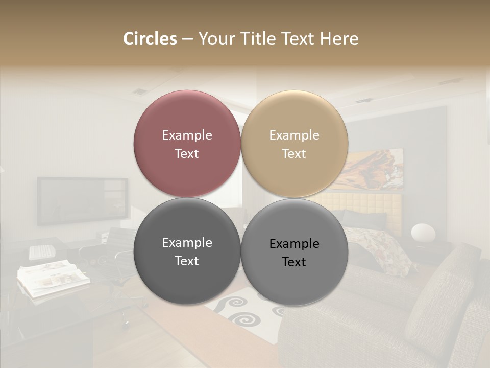 Studio Lifestyle Armchair PowerPoint Template