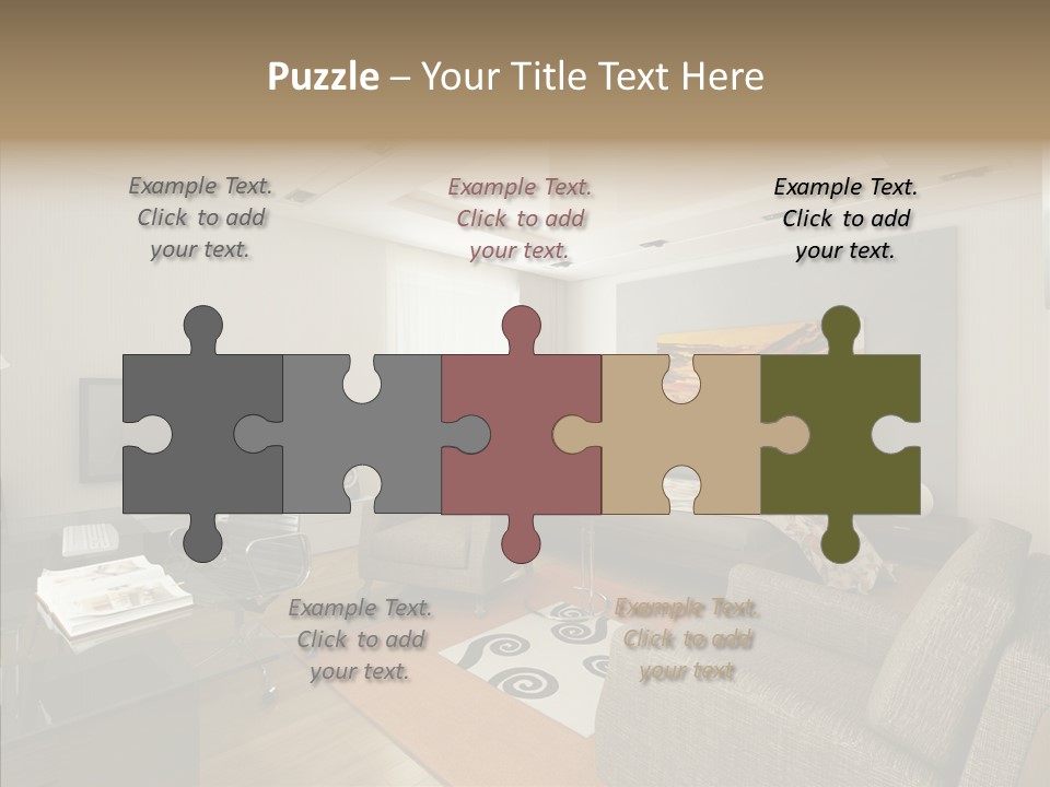 Studio Lifestyle Armchair PowerPoint Template