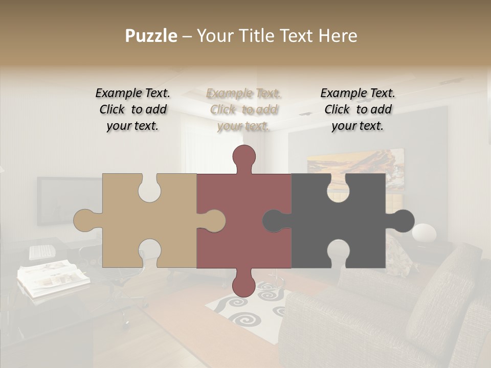 Studio Lifestyle Armchair PowerPoint Template