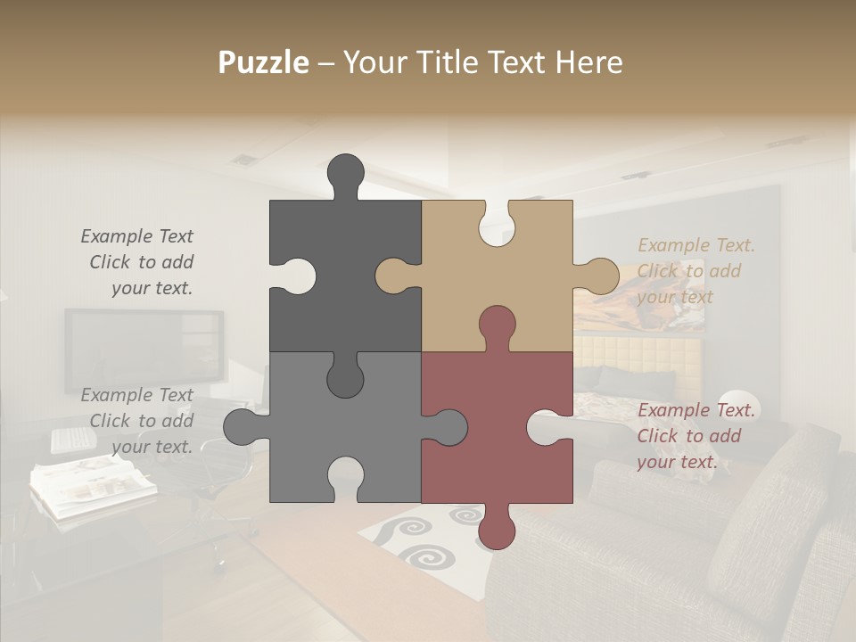 Studio Lifestyle Armchair PowerPoint Template