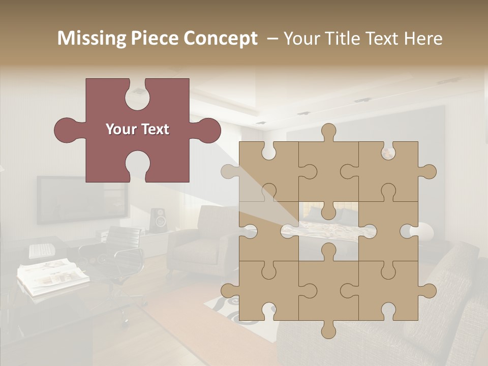 Studio Lifestyle Armchair PowerPoint Template