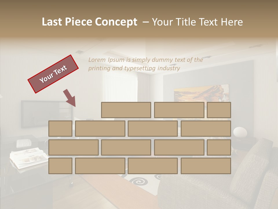 Studio Lifestyle Armchair PowerPoint Template