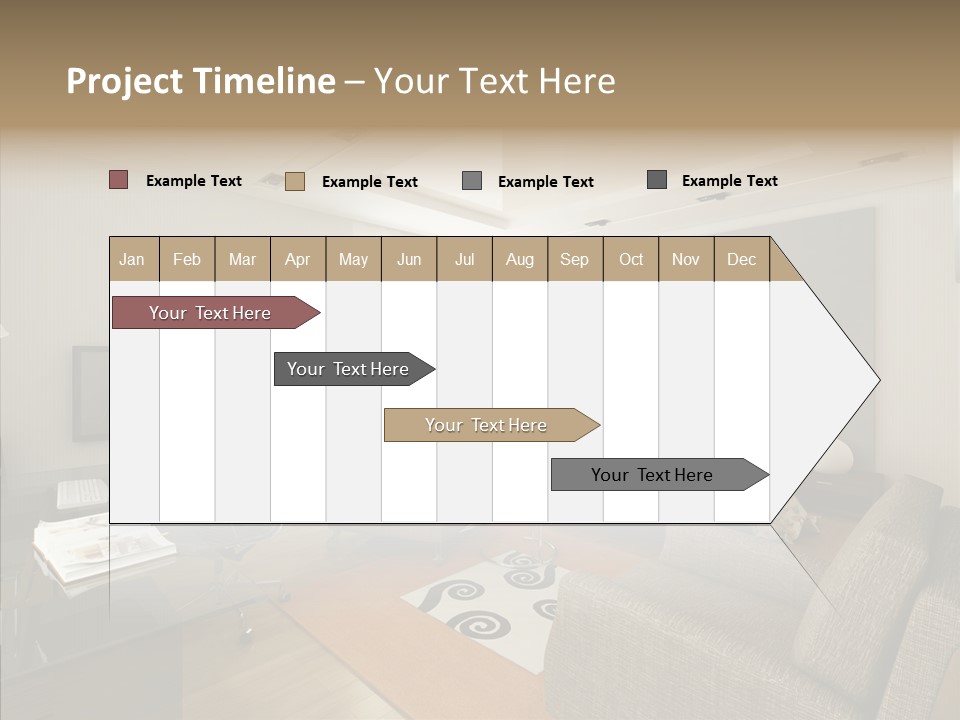 Studio Lifestyle Armchair PowerPoint Template