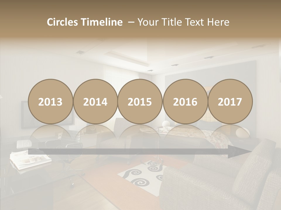 Studio Lifestyle Armchair PowerPoint Template