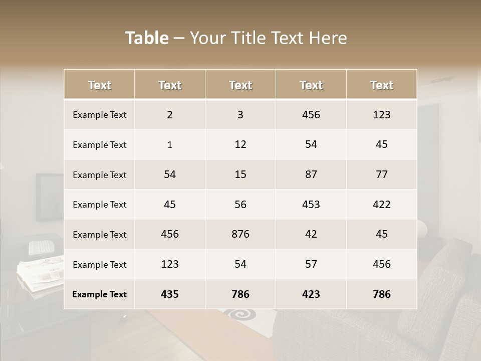 Studio Lifestyle Armchair PowerPoint Template