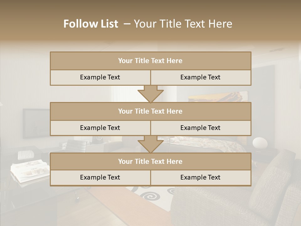 Studio Lifestyle Armchair PowerPoint Template
